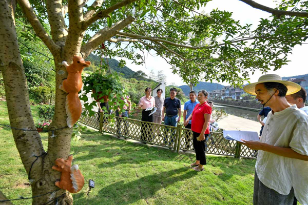 Ninghai village refurnished using art
