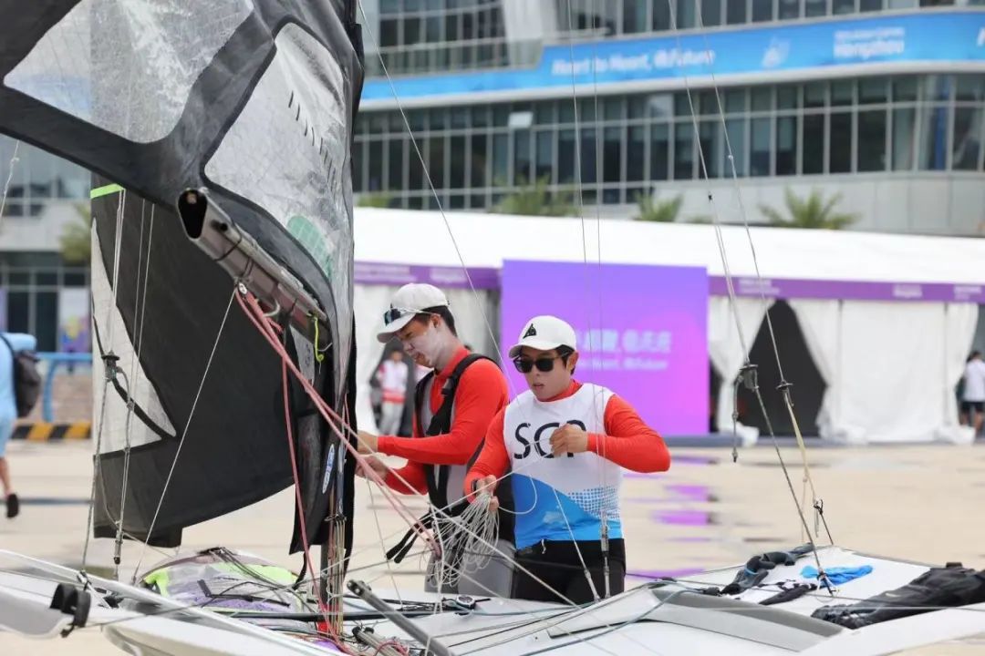 Asian Games' sailing event kicks off in Ningbo