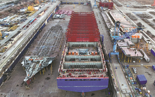 Nation to uphold dominant position in shipbuilding market
