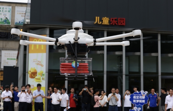 Drone brings glad tidings to students