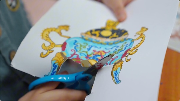 Young Ningbo artist recreates ancient treasures on paper