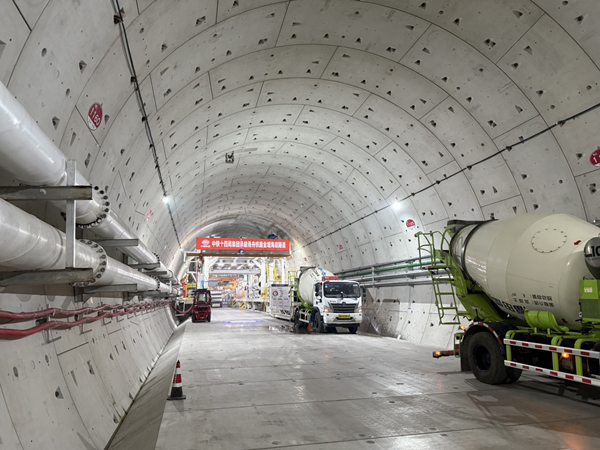 Ningbo section of Jintang Subsea Tunnel passes halfway mark