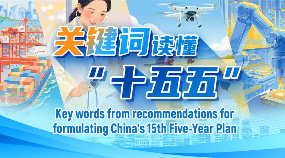Key words from recommendations for formulating China's 15th Five-Year Plan