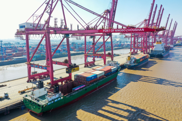 China's weekly export container shipping index up